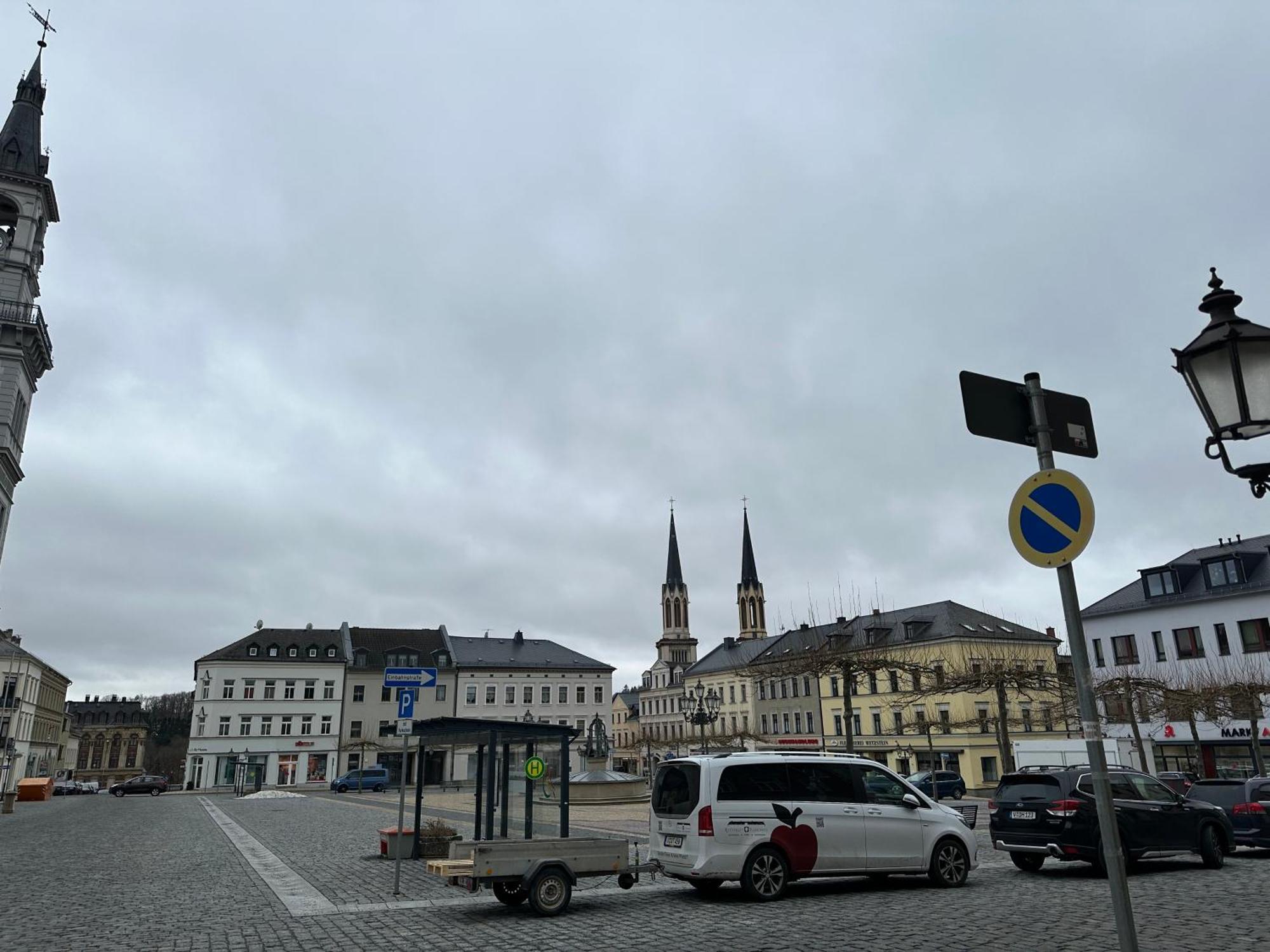 Ein Zimmer Wohnung Am Markt Oelsnitz  Esterno foto